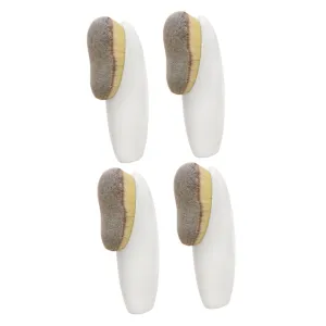 POPETPOP 4pcs Face Powder Brush Portable Makeup Tools for Liquid Powder Application Ergonomic Design for Easy Contouring Lightweight for Professional Makeup Look