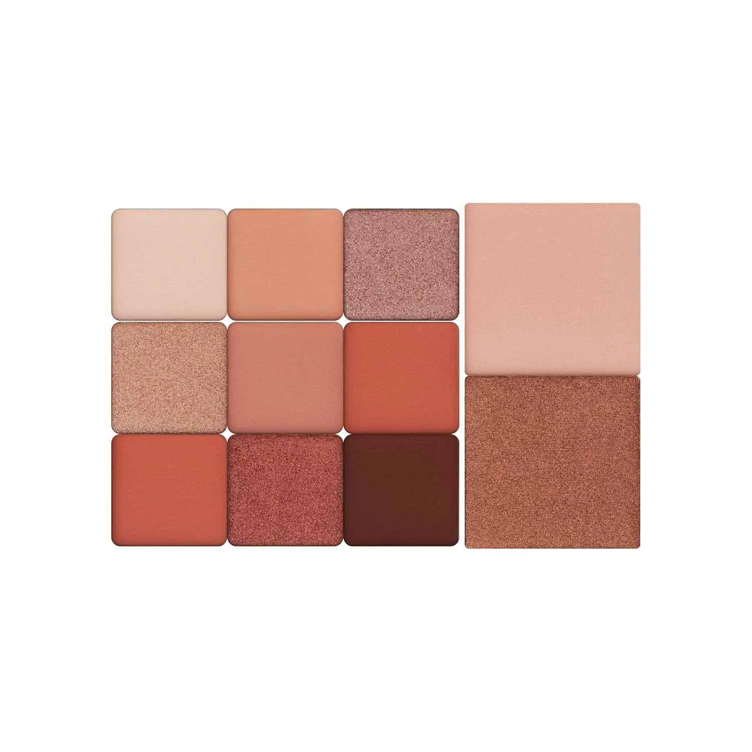 PROFESSIONAL MAKEUP Long Lasting Waterproof Eyeshadow Palette 11 Ultra-pigmented Shimmer & Matte Shades and Naked & Brown Warm Neutral makeup palette with Mirror - Blendable Multi-Purpose