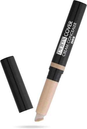 PUPA Milano Cover Cream Concealer - Light To Medium Coverage - Covers And Corrects Dark Circles - Removes Imperfections On The Face - Ideal For Normal To Dry Skin - 002 Beige - 0.08 Oz
