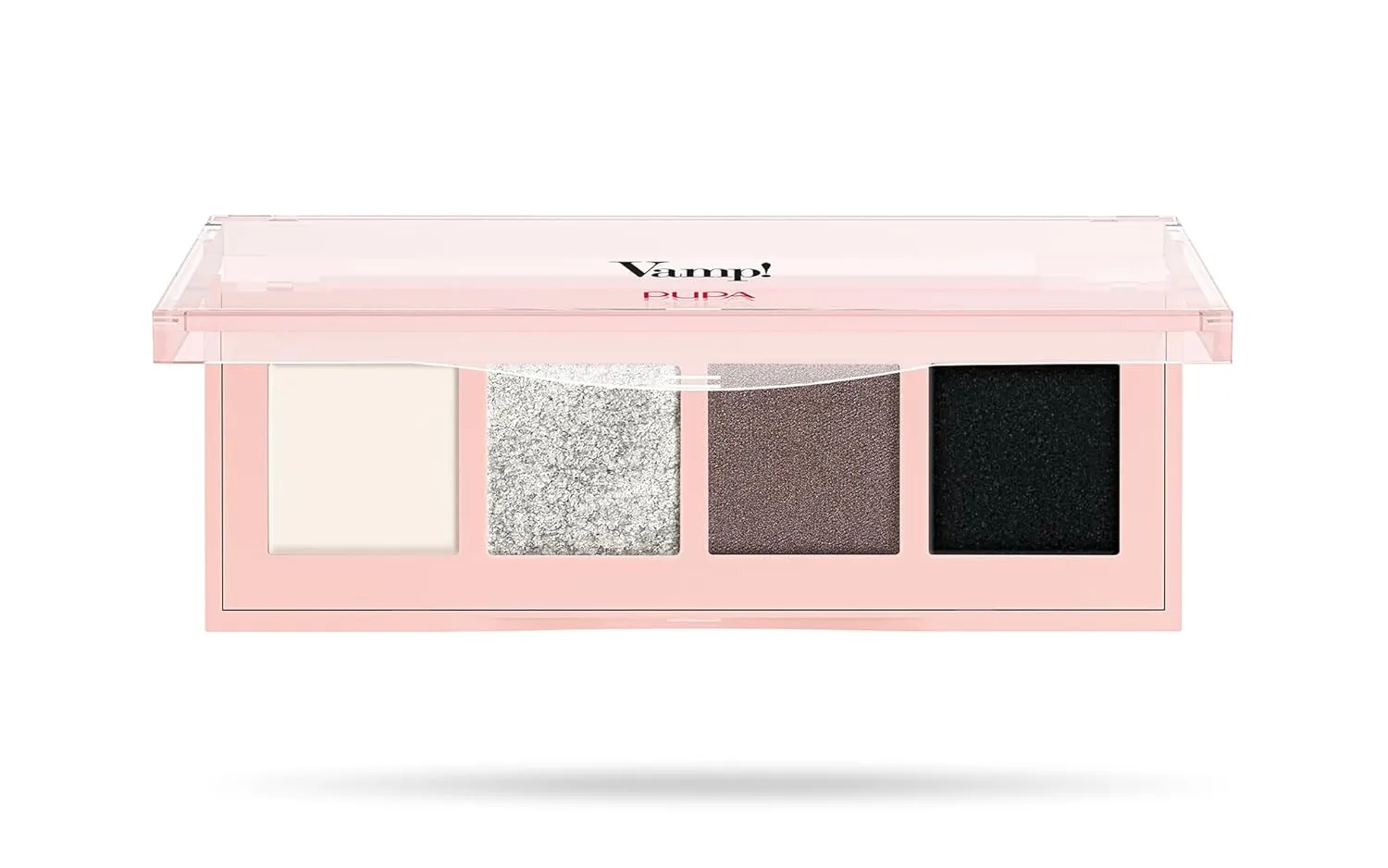 Pupa Milano Vamp! 4 Eyeshadow Palette, 005 Intense Smoky, 0.183 oz - Eye Makeup - Matt, Satin, Metallic Finishes - Lightweight - Blends Easily - Talc-Free