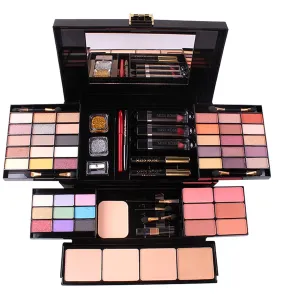 Pure Vie 54 Color All-in-One Holiday Gift Makeup Set Cosmetic Essential Starter Bundle Include Eyeshadow Palette Lipstick Concealer Blush Mascara Foundation Face Powder - Makeup Kit for Women Full Kit