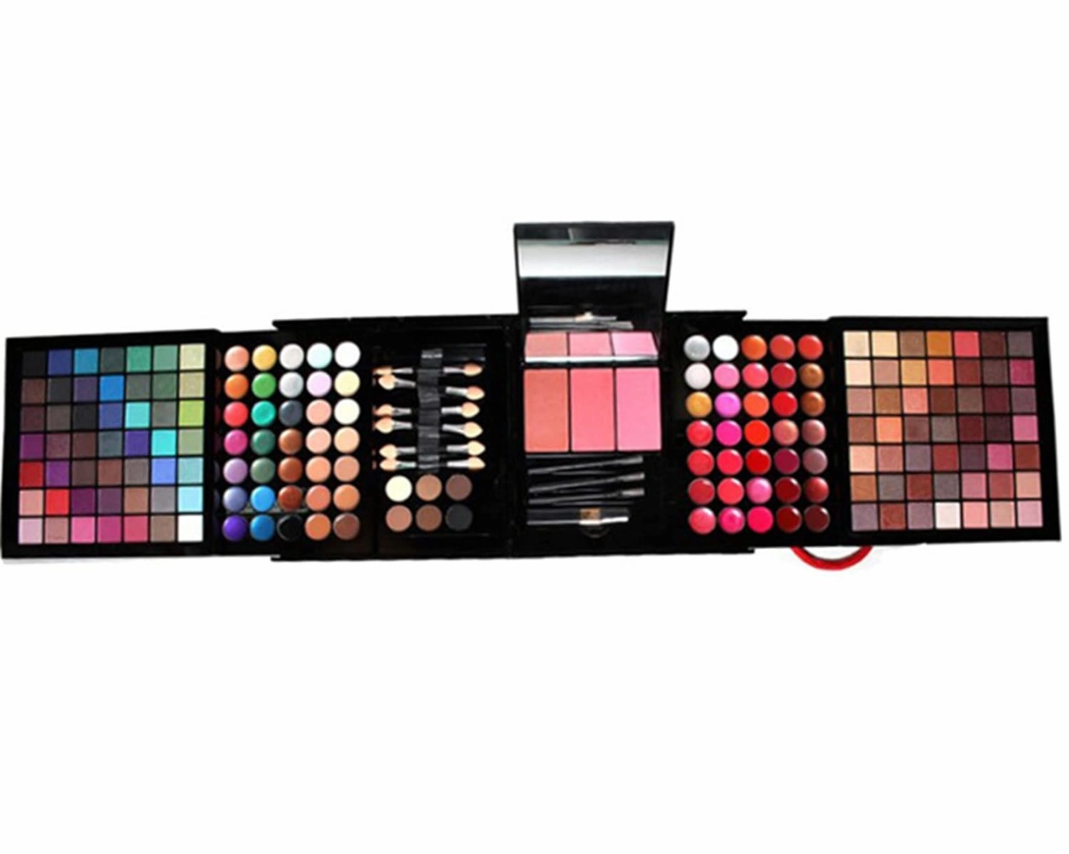 Pure Vie 177 Color All-in-One Holiday Gift Makeup Set Cosmetic Essential Starter Bundle Include Eyeshadow Palette Lipstick Concealer Blush Mascara Foundation Face Powder- Makeup Kit for Women Full Kit