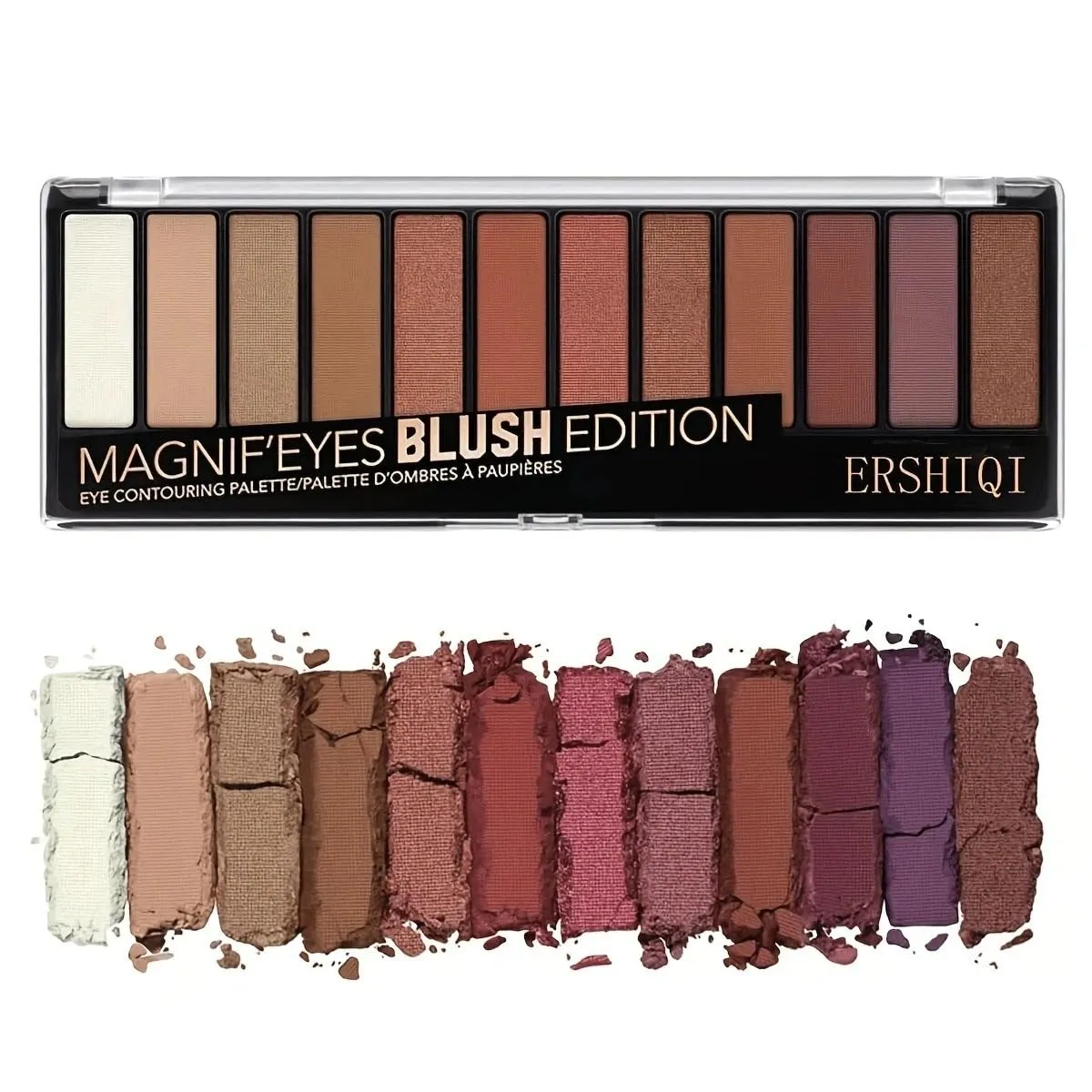Purple Pink Glitter Eyeshadow Palette, 12 Colors Shimmer High Pigmented Eyeshadow Powder,Dream Purple Pink Eyeshadow Palette Makeup Colorful Lasting Waterproof Eyeshadow Palette for Girl Women (4)