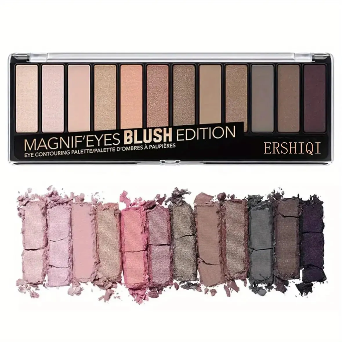 Purple Pink Glitter Eyeshadow Palette, 12 Colors Shimmer High Pigmented Eyeshadow Powder,Dream Purple Pink Eyeshadow Palette Makeup Colorful Lasting Waterproof Eyeshadow Palette for Girl Women (4)