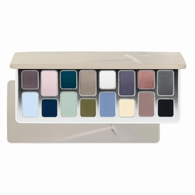 Qianyan 16 Color Eyeshadow Palette - Mist and Bloom Edition with Long Lasting, Natural Healing Gray-Toned Colors, Office-Ready and Sophisticated Looks for Minimalist Lovers #13 Authentic Self