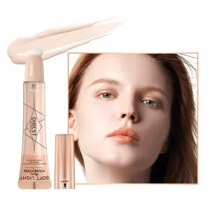 QiBest Air Cushion Waterproof liquid foundation Fully Covers Black Eyes concealer Matte Covers Invisible Pores Long term Natural Moisturizing Pure Essence Zero Cruel Women's Face Makeup Smooth and Light (D)