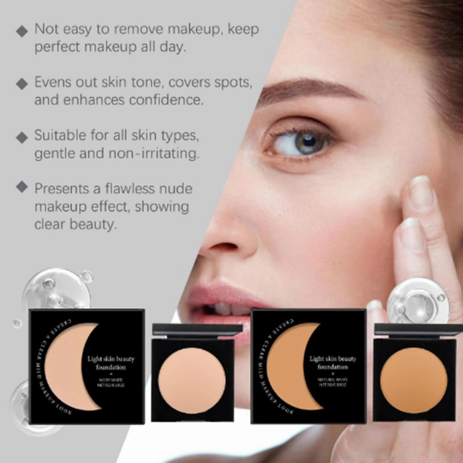 Remainder Under Eye Concealer, Reveal Radiant Eyes Concealer, Remainderh Under Eye Brightener, Conceal & Brighten Dark Circles, Under Eye Corrector, Long-Lasting Moisturizing (Ivory Natural)