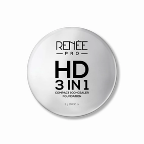 RENEE PRO HD 3 In 1 Compact - Sable 9 Gm, Works As Concealer, Foundation & Powder, SPF 20, Matte Finish, High Coverage, Ultralight & Silky Smooth Finish, Enriched With Vitamin E, C & Aloe Vera