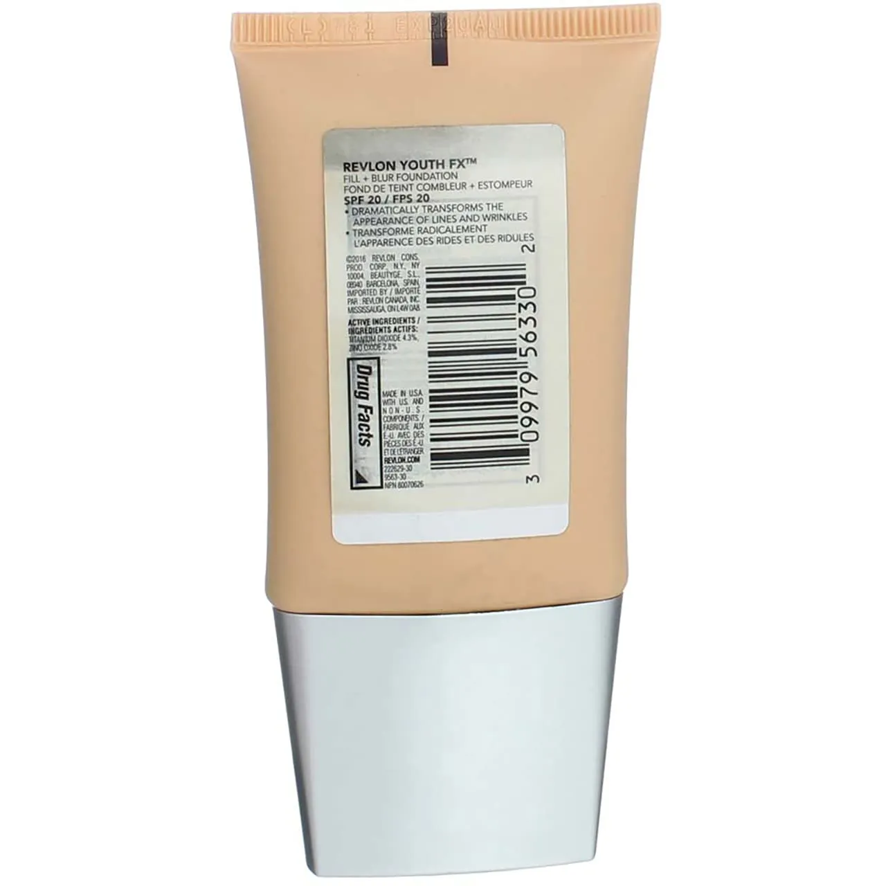 Revlon Youth Fx Fill   Blur Foundation, Nude, 1 Fluid Ounce