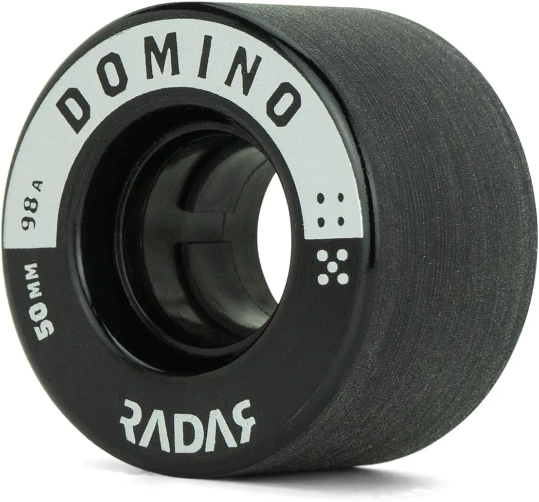 Riedell Radar Domino Wheels - Indoor Roller Skate Dance Wheels - 4 Pack of 50mm x 31mm Wheels