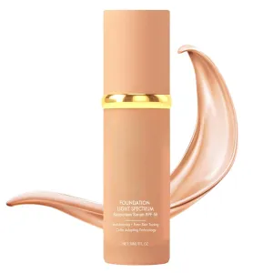 Rise Luxus Protector Solar, Rise Luxus Ultrablend 4 in 1 Foundation Color Changing Foundation, Medium Spectrum with Spf 50 , Concealer, Sun Protection, Hydrating, Longwearing & Waterproof (1PCS)