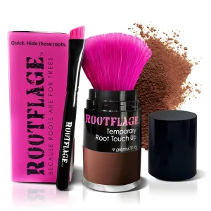 Root Touch Up Hair Powder - Temporary Hair Color, Gray Coverage, Root Concealer, Thinning Hair Filler, Dry Shampoo, Eyebrow Filler (07 Medium Brown) .31 oz