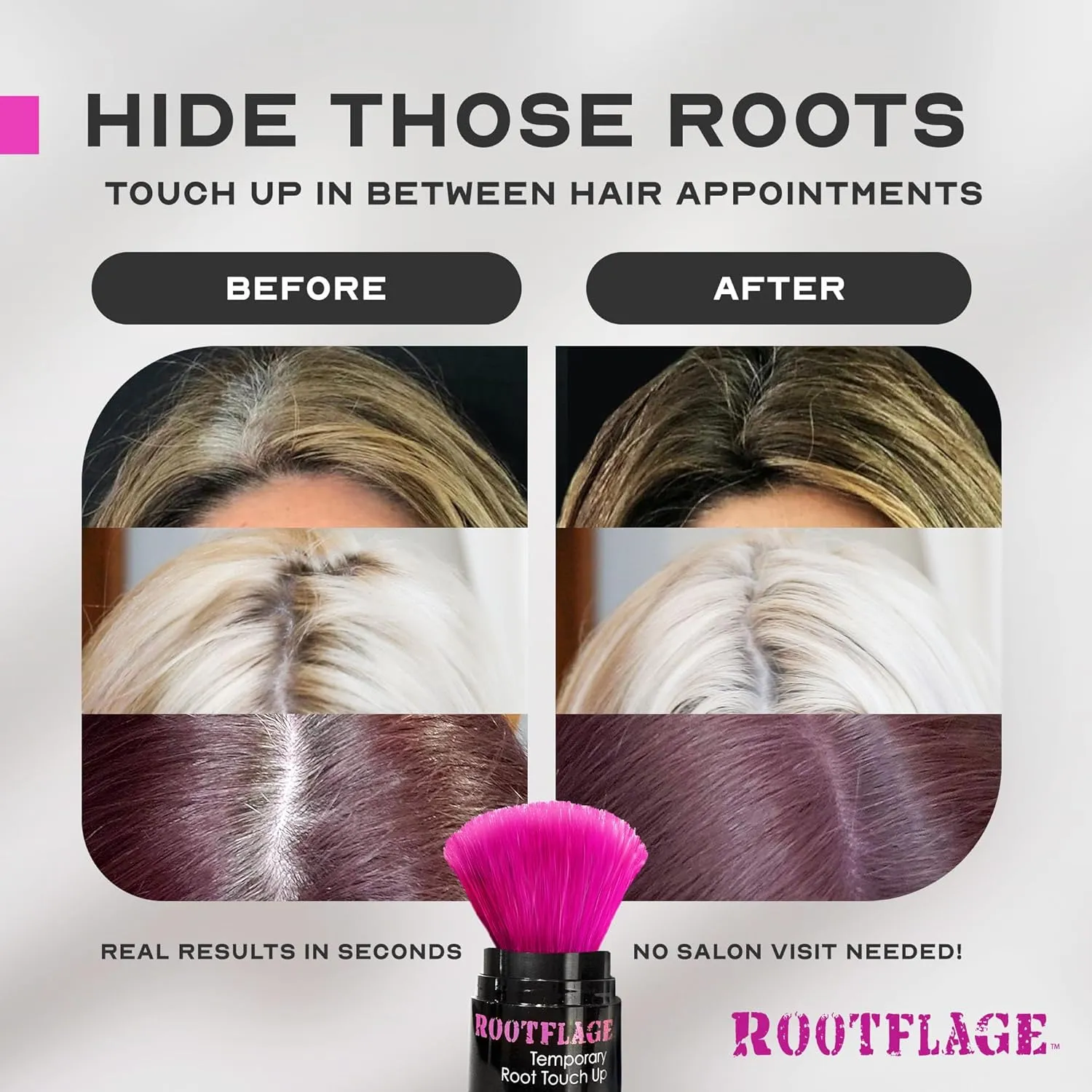 Root Touch Up Powder Sun Kissed Hair Powder - Instant Golden Shimmery Blonde Powder Temporary Root Touch Up Powder, Hair Touch Up Powder for Roots, Hairline Filler, Hair Cover Up Root Powder