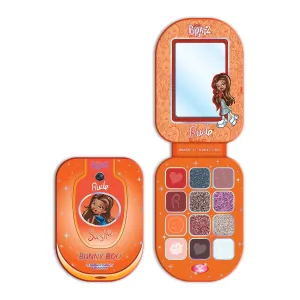 Rude Cosmetics Bratz Colorful Eyeshadow Palette for Women, Teen Girls - Mini Eye Shadow Make Up Palettes - Glitter, Matte, Metallic & Shimmer Eyeshadow for Eye Makeup - Bunny Boo