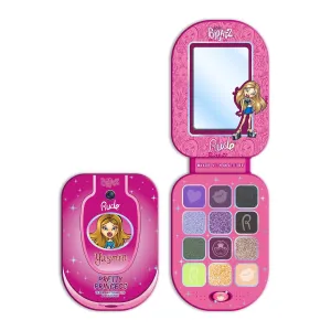 RUDE Cosmetics Bratz Colorful Eyeshadow Palette for Women, Teen Girls - Mini Eye Shadow Make Up Palettes - Glitter, Matte, Metallic & Shimmer Eyeshadow for Eye Makeup - Pretty Princess
