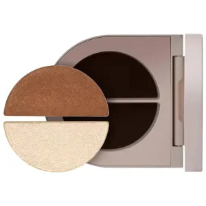 Satin & Shimmer Duet Powder & Cream Eyeshadow - Satin Cocoa/White Gold Shimmer, 0.05 Ounce (Pack of 2)