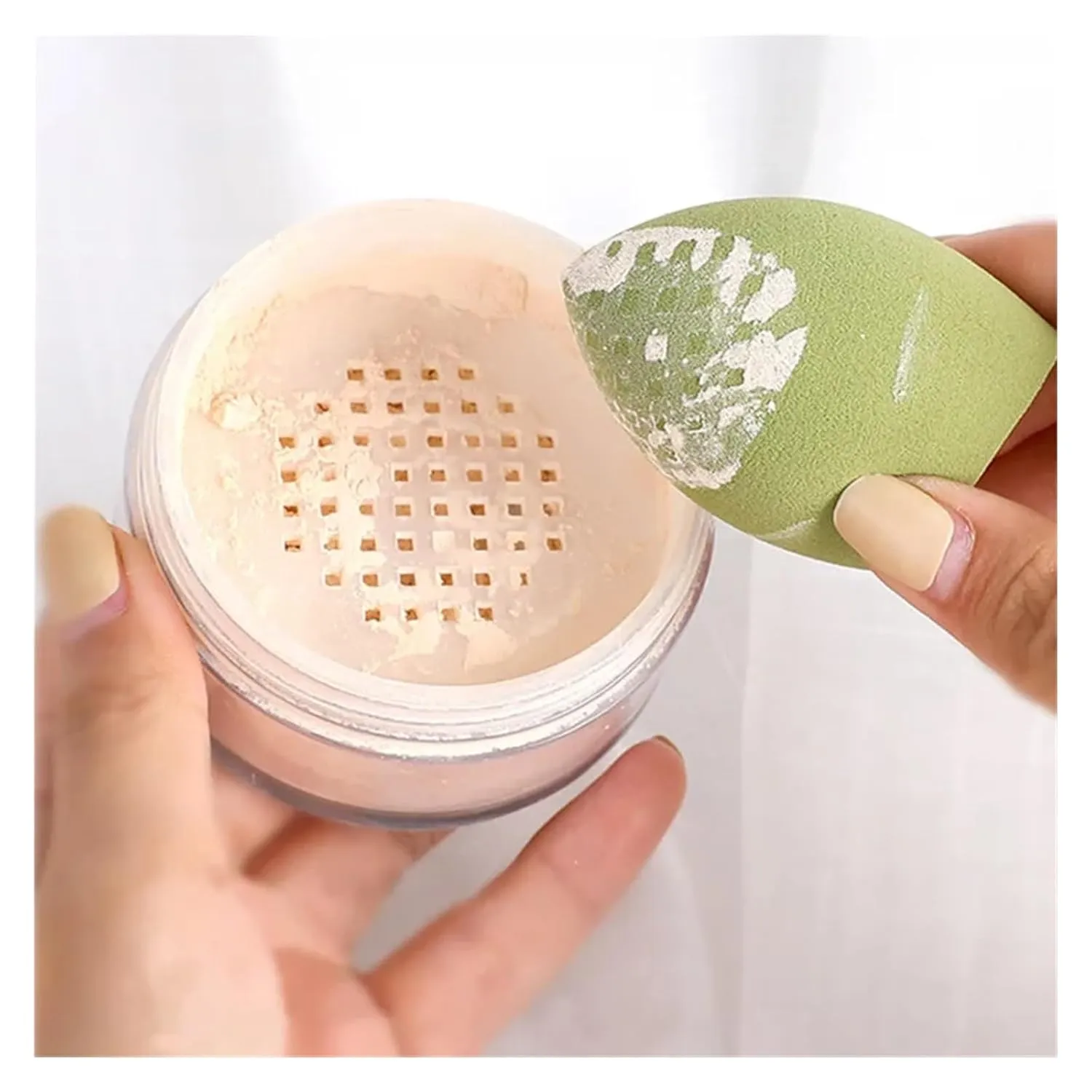 SBTRKT 1/4/8pcs Makeup Sponge Blender Beauty Egg Blow Cosmetic Soft Foundation Sponges Powder Blow Female Make Up Accessories Beauty To (Color : 4pcs-green)