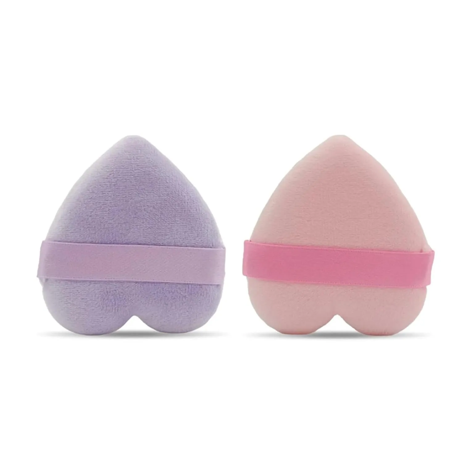 SBTRKT 2pcs/10pcs Triangle Heart Shape Velvet Powder Puff For Face Makeup Sponge Cosmetics Washable Lightweight Makeup Puff Tools (Color : 10pcs-06)