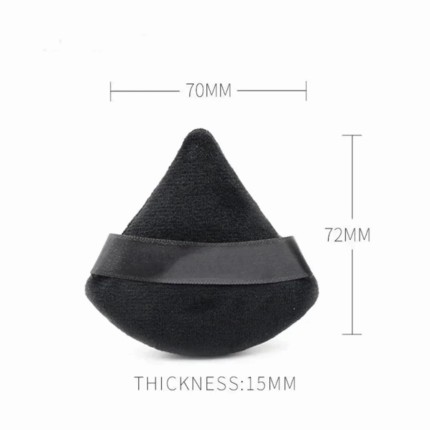 SBTRKT 1-12Pcs Triangle Velvet Powder Puff Flours Mini Face Makeup Sponge Cosmetics Soft Cotton Face Powder Puff Lightweight Washable (Color : 6Pcs-Pink)