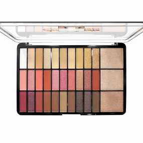 Sh-ryoann Color Studio Eyeshadow & Highlighter Palette | 30 Colorful Shimmer Eyeshadow & 3 Highlighter | Highly Pigmented & Shimmery Matte Finish | 38 gm (Shade-01)