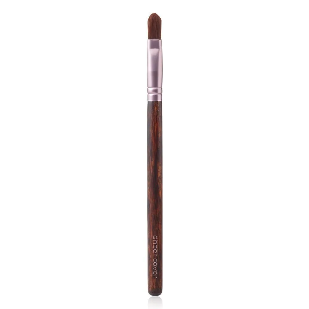 Sheer Cover Studio Conceal & Brighten Concealer- Highlight Trio Tan/Dark Shade Two-Toned Concealers Shimmering Highlighter Tan/Dark Shade with Concealer Brush