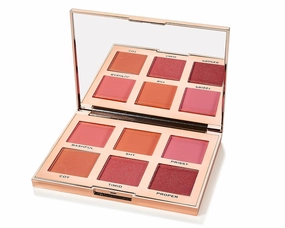 Skone Flushed & Flirtatious Make up Blush Palette - Blush Makeup as Eyeshadow, Blush, Highlighter in One Palette - Matte & Shimmer Glow of Pink & Peach Colors of Professional-grade Formula Cosmetics