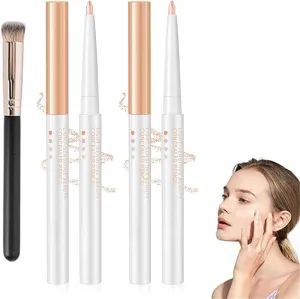 Slideach Multifunctional Concealer Stick, Slideach Makeup Correcting Pen, Waterproof Full Coverage Beauty Concealer Pencil, Change The Lip Line, Refine The Brow Shape-3# 3#