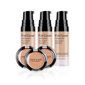 Smooth Long Lasting Concealer Full Coverage Waterproof Matte Liquid Cream Corrector Makeup Conceals Blemishes Dark Spot Eye Circles Face Flawless Finish Cosmetic