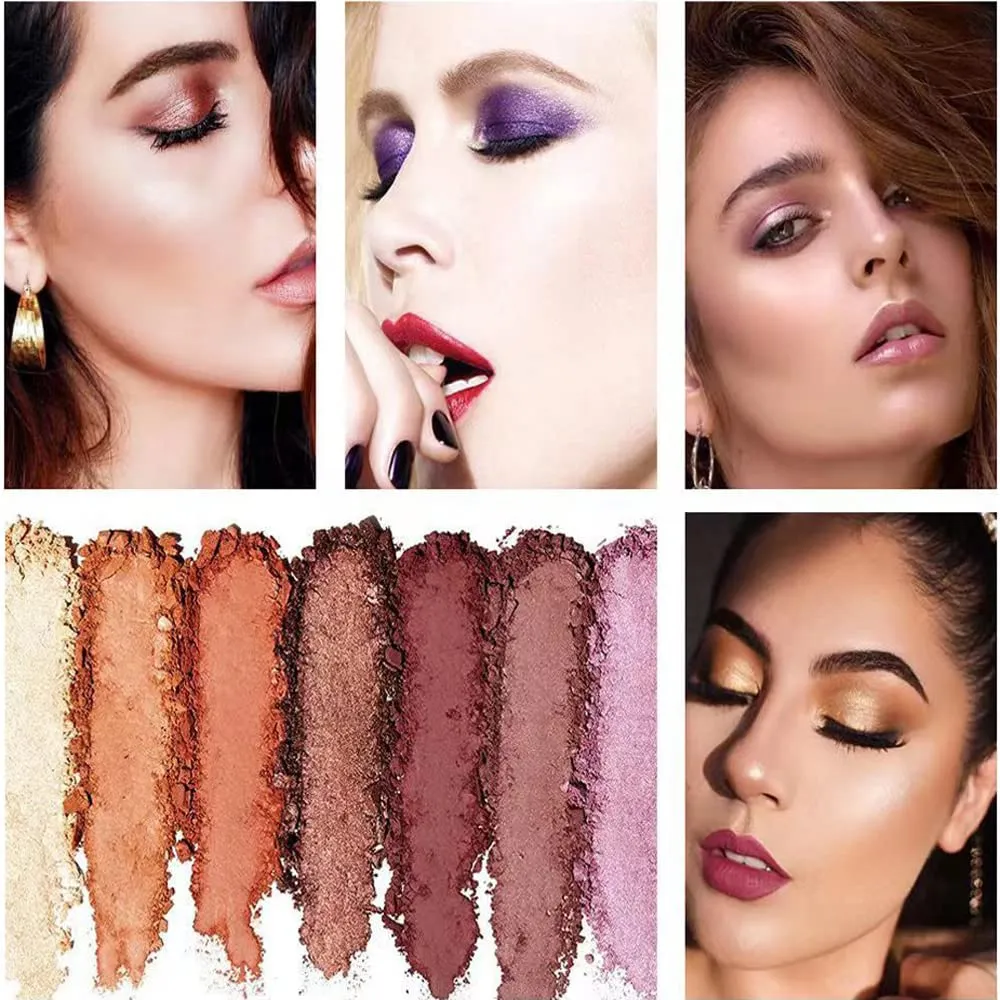 Sparkle Eyeshadow Palette - 6 Colors Glitter Eye Shadow Palettes Highly Pigmented Long Lasting Waterproof Sweatproof Professional Nudes Warm Natural Neutral Smoky Cosmetic Eye Palette Set Gold (#01)