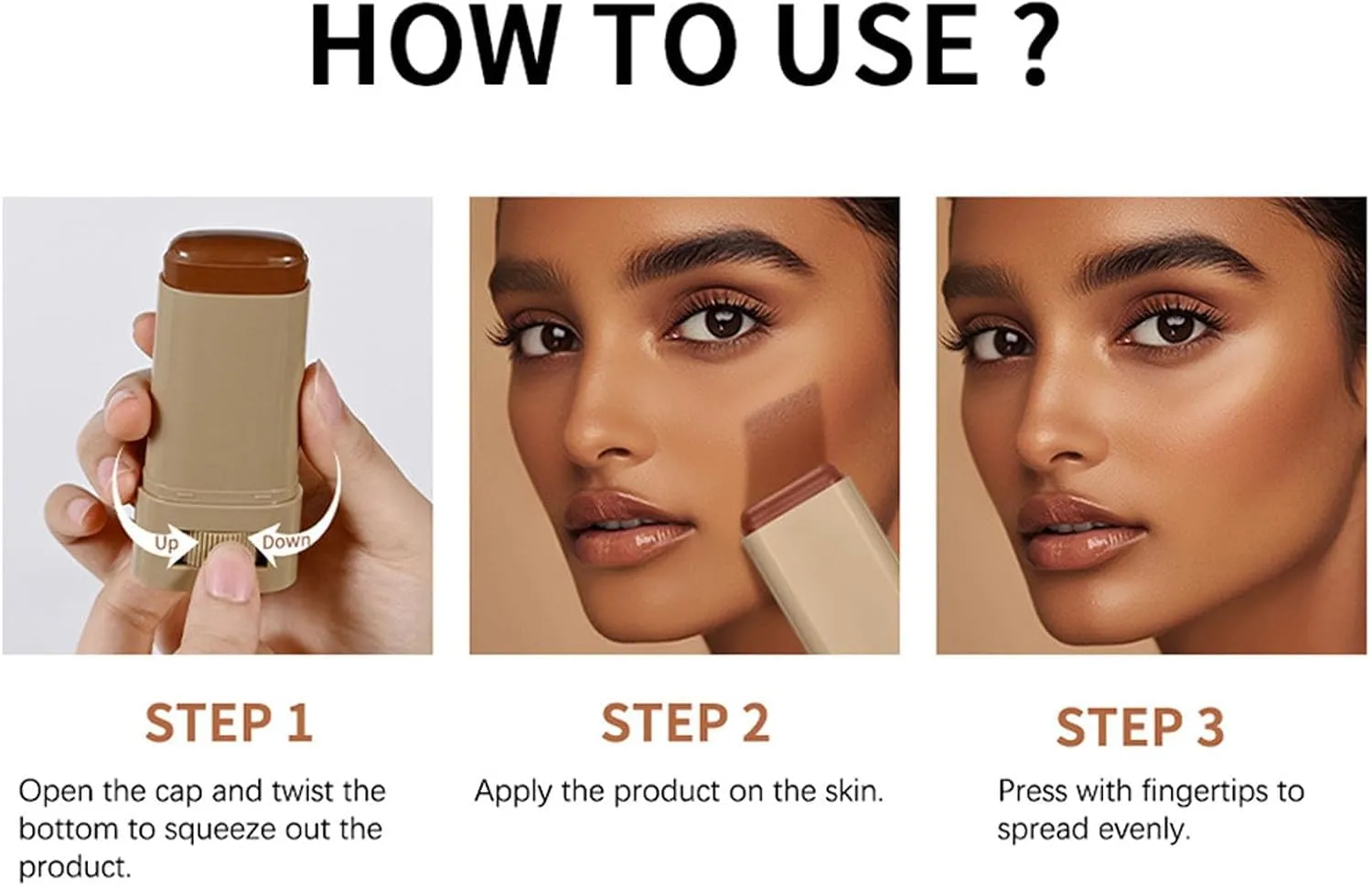 Splendor Skin Tint Balm for Black Women, Splendor Serum Boosted Skin Tint Balm, Foundation Stick Beauty Boosted Skin Tint, Solid Tinted Moisturizing Serum Contour Stick-02#