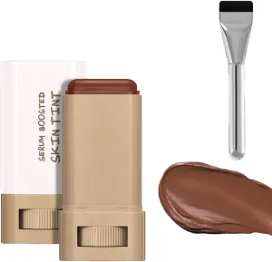 Splendor Skin Tint Balm for Black Women, Splendor Serum Boosted Skin Tint Balm, Foundation Stick Beauty Boosted Skin Tint, Solid Tinted Moisturizing Serum Contour Stick-02#