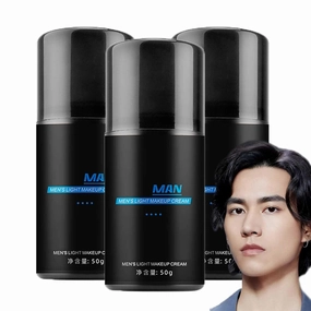 Strong Concealer Mens Multi-Effect Face Cream, Men's Makeup Cream, Men Tone Up Face Cream, Men Brighten Face Cream, Lazy Plain Face Cream, Men's Foundation, Concealer For Men (3pcs)