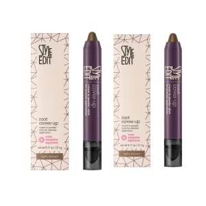 Style Edit Root Touch Up Stick for Light Brown and Gray Hair Coverage, Temporary Hair Color with Premium Shading Sponge Pen, Hair Makeup Cover Up, 0.11 oz 2 Pack