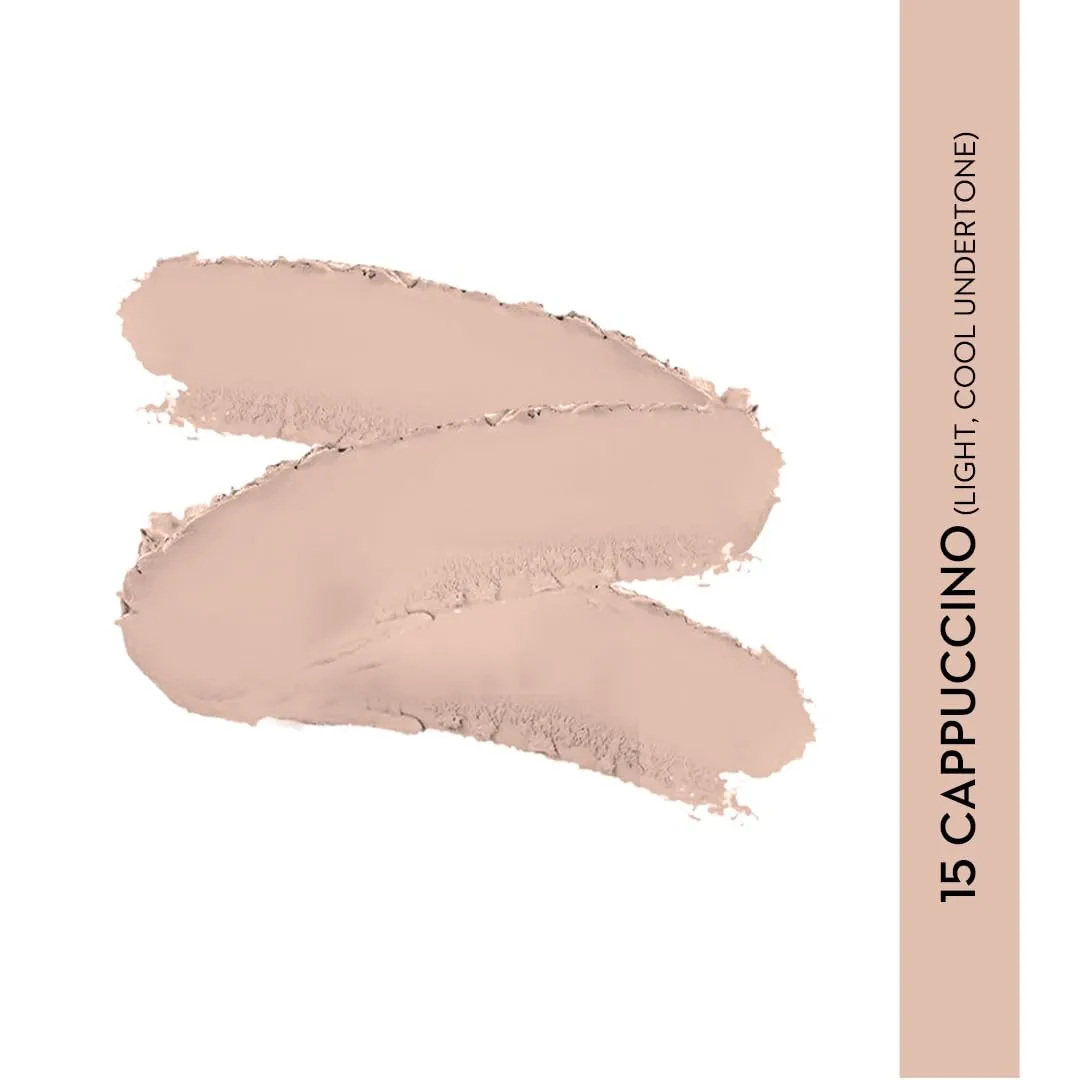 SUGAR Cosmetics Ace Of Face Foundation Stick for Full Coverage Waterproof Matte Finsh Makeup- 15 Cappuccino (Light, Cool Undertone)