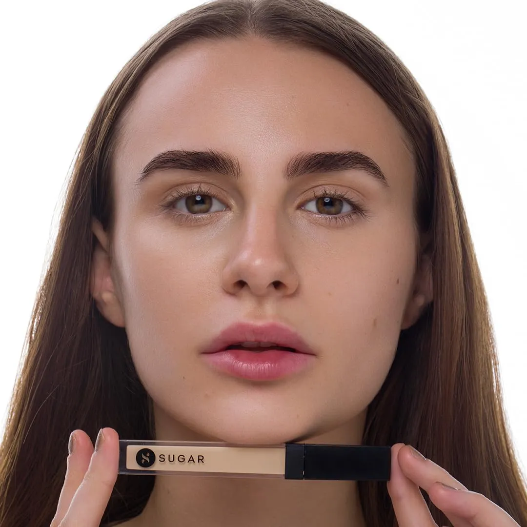 SUGAR Cosmetics Magic Wand Waterproof Concealer - 07 Vanilla (Latte Fair, Golden Undertone) Full Coverage Waterproof Longwear Formula