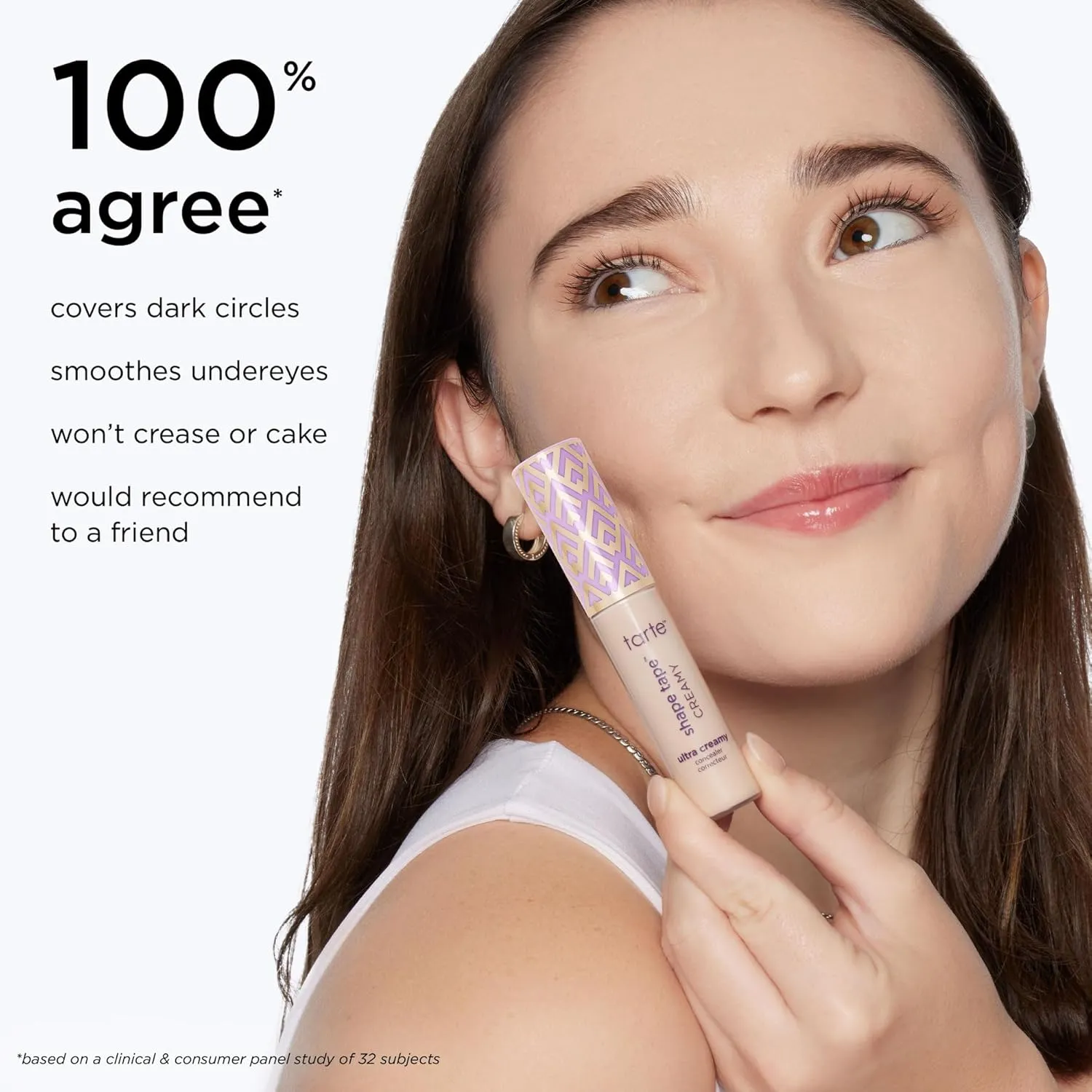 Tarte Cosmetics Shape Tape Ultra Creamy Concealer 27H - Light Medium Honey, 0.33 Fl Oz (Pack of 1)