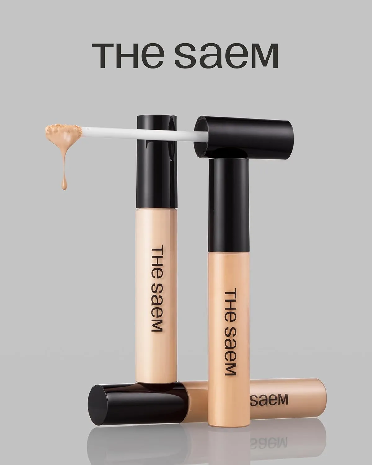 THESAEM Cover Perfection Tip Concealer 3 Color Set, Liquid Multi-Use Concealer, Full Coverage Makeup for Acne Dark Spots Dark Circles Hyperpigmentation and Blemishes, 0.2 fl.oz. (#1, #1.5, #2)