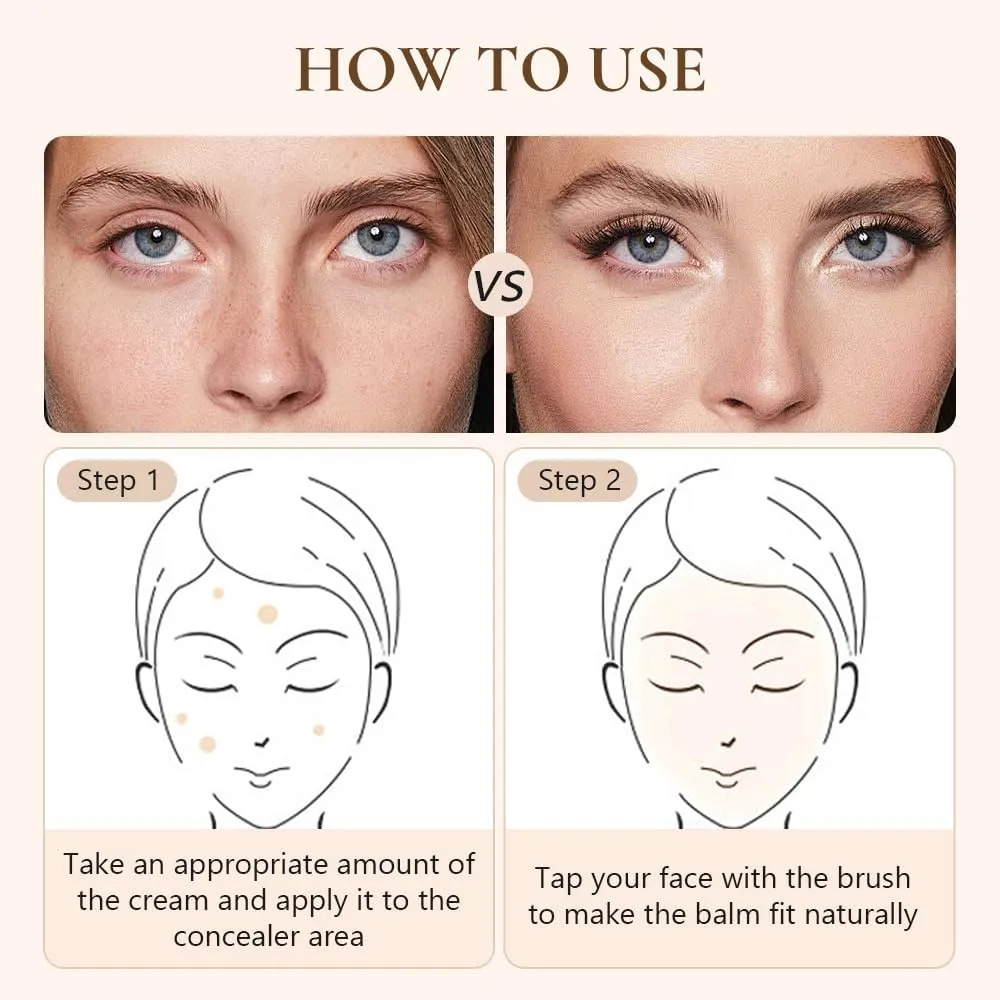 Tricolor Concealer, 2025 New Tricolor Face Concealer Highlight Contour Palette Tri Color Concealer Pot, for Dark Circles Spots Foundation Contour Makeup Palettes (3PCS, 1 Fl Oz (Pack of 1))