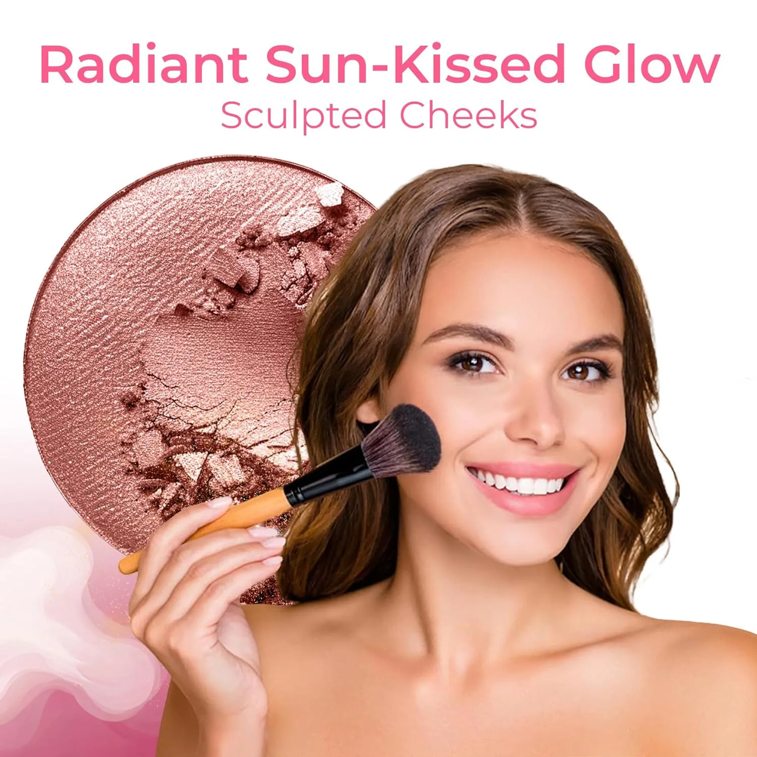ULTIMATE KIT (WARM- Neutral Shade, Most Popular) Full Size Mineral Makeup Set Matte Foundation Kit Bare Face Sheer Powder Cover