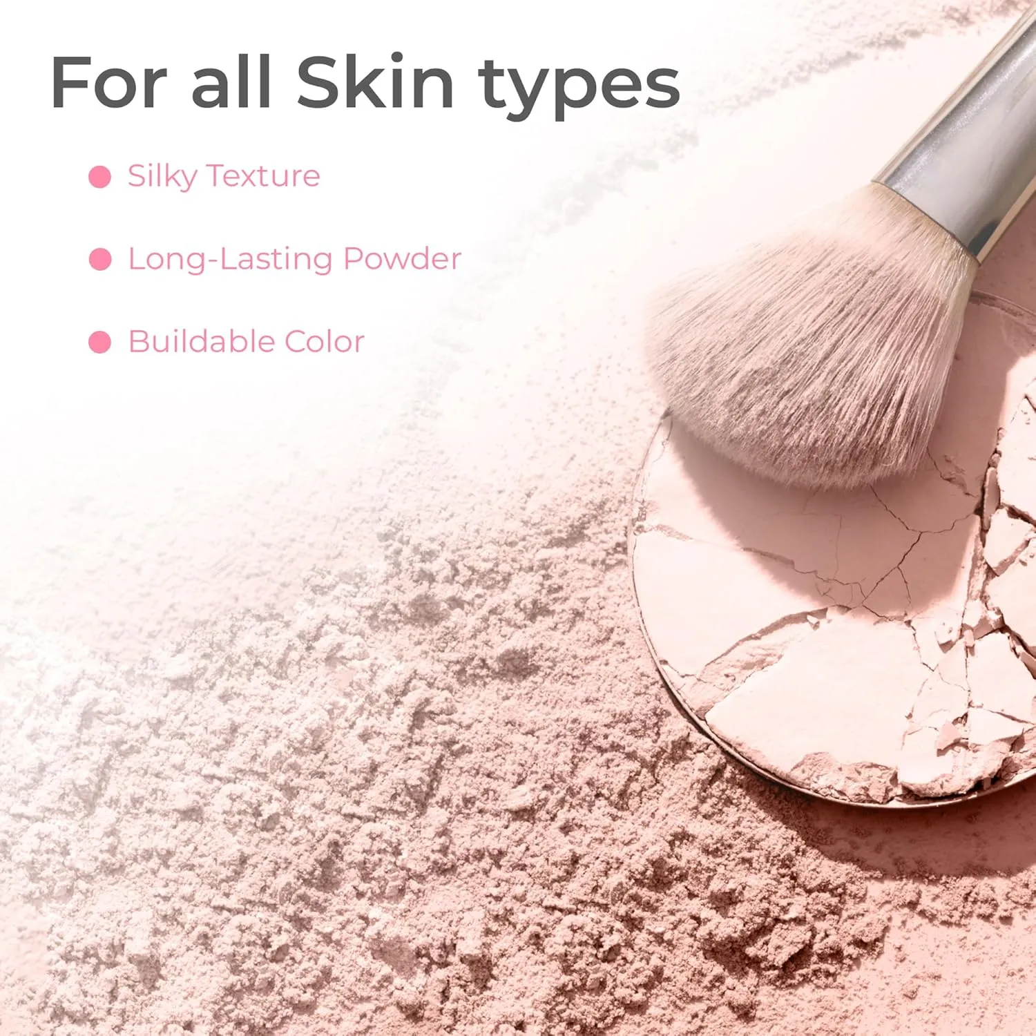 ULTIMATE KIT (WARM- Neutral Shade, Most Popular) Full Size Mineral Makeup Set Matte Foundation Kit Bare Face Sheer Powder Cover