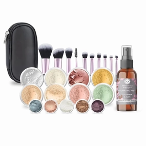 ULTIMATE KIT (FAIR 2) Full Size Mineral Makeup Set Matte Foundation Kit Bare Face Sheer Powder Cover