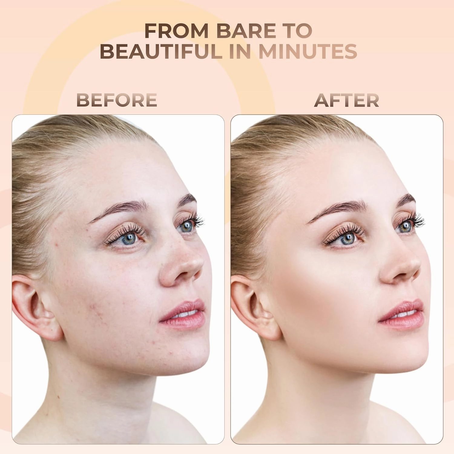 ULTIMATE KIT (LIGHT) Full Size Mineral Makeup Set Matte Foundation Kit Bare Face Sheer Powder Cover