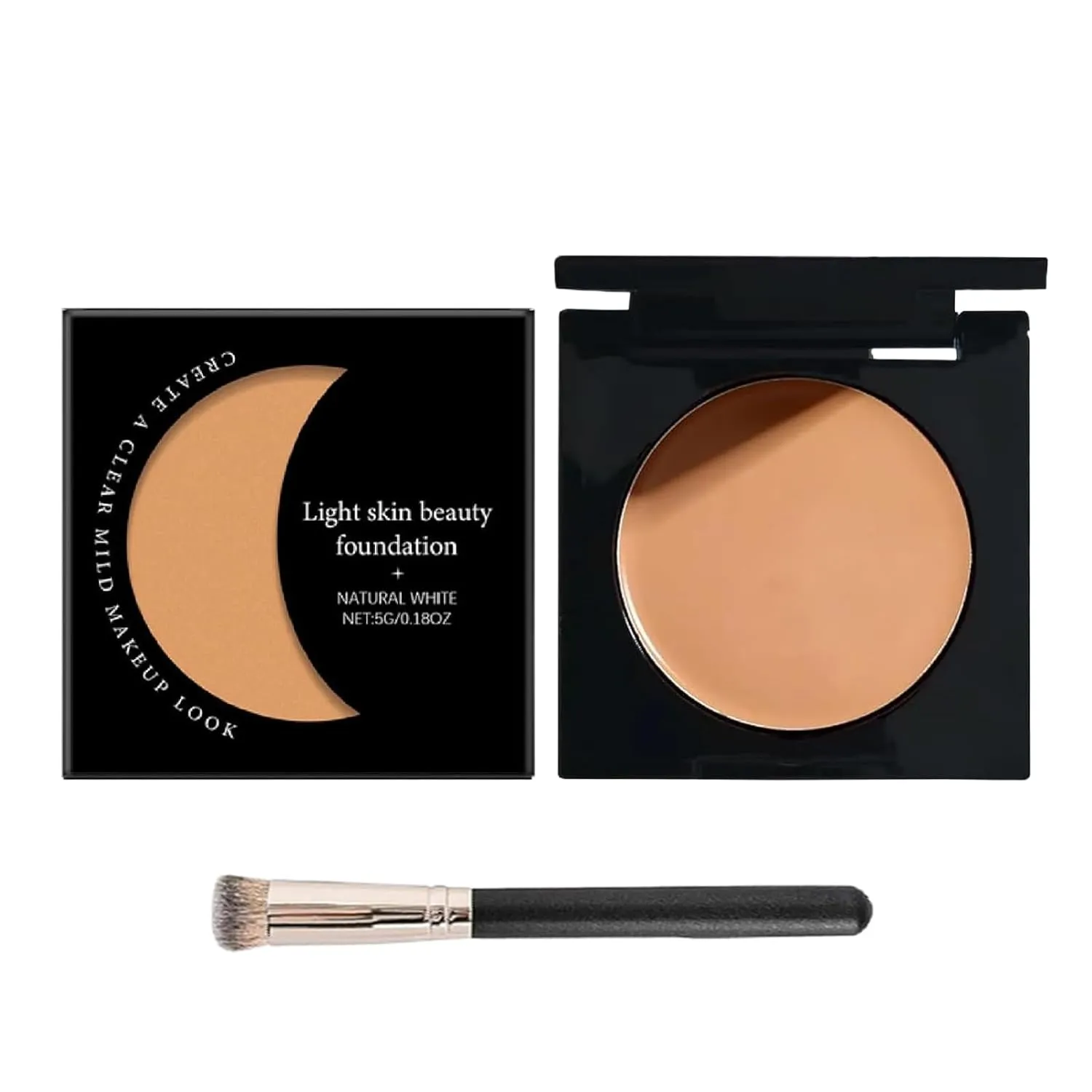 Under Eye Brightener, 2025 New Eye Brightener Conceal & Brighten Dark Circles Moisturizing and Waterproof, Moisturizing Foundation Eye Concealer for Dark Circles (Natural, M)