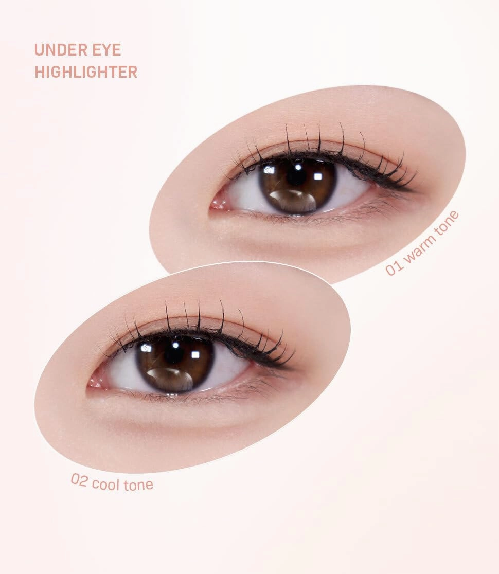 Under Eye Highlighter Pencil (01 warm) | Nobev Under Eye Concealer Pencil for Flawless Coverage | Korean Aegyo Sal Highlighter