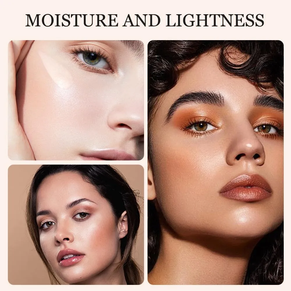 Undereye Dark Circle Corrector, Portable Brush Concealer, Easily Conceals Dark Circles, Designed for Women, Moisturizing, Brightening Effect (Light-Medium Peach, #01)