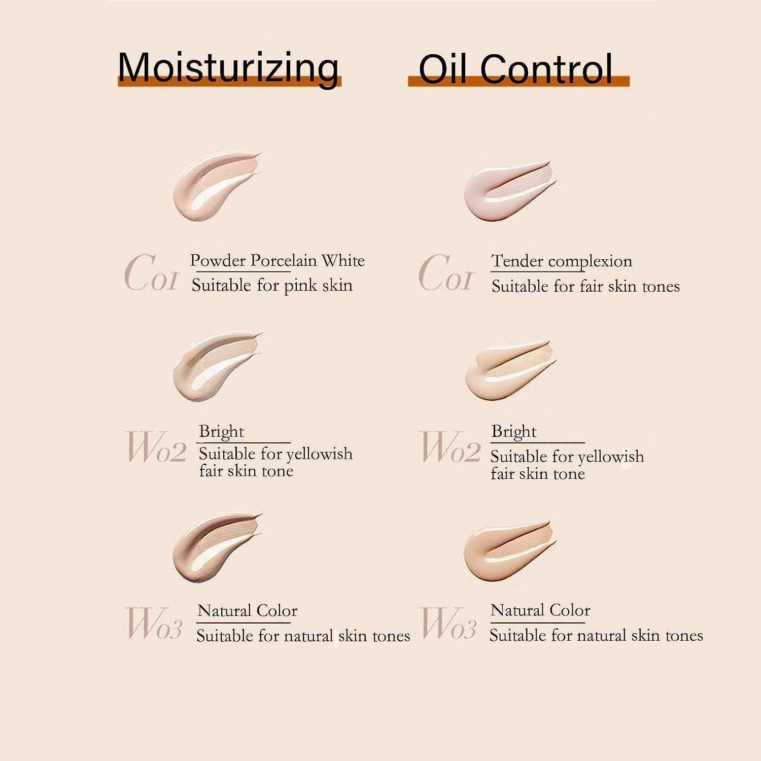 Updo Foundation, Oudo Foundation, Updo Matte Face Makeup Liquid Foundation Primer, Updo Concealer Foundation, Wodo Moisturizing Foundation, Invisible Foundation Makeup Base (Matte - W02)