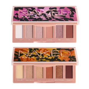 Urban Decay Naked Mini Eyeshadow Palette Makeup Set – Travel Size 6-Pan Palette – Neutral Pinks Brown Shades – Naked Mini Half-Baked   Sin Bundle Kit