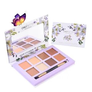 Vegan Eyeshadow Palette, Nude Eyeshadow Palette, 16 Shades Organic Eyeshadow palette & Matte Eyeshadow Palette with Brush, 8 Shades