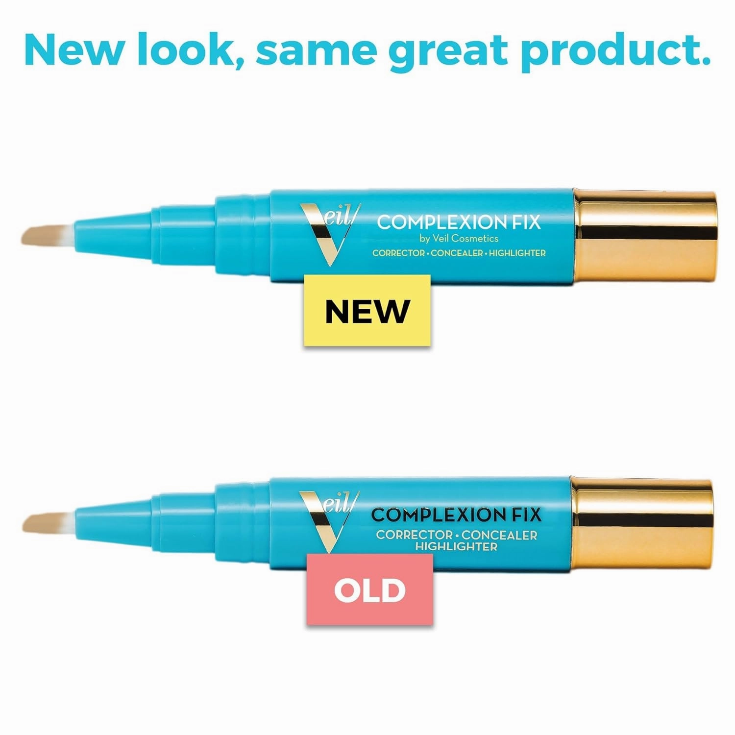 Veil Cosmetics - Complexion Fix Concealer - Liquid Concealer for Under Eye   Dark Circles - Highlight, Contour, Correct - Anti-Aging - Vegan Makeup Pen - Hydrating Lightweight (5N Deep Neutral)