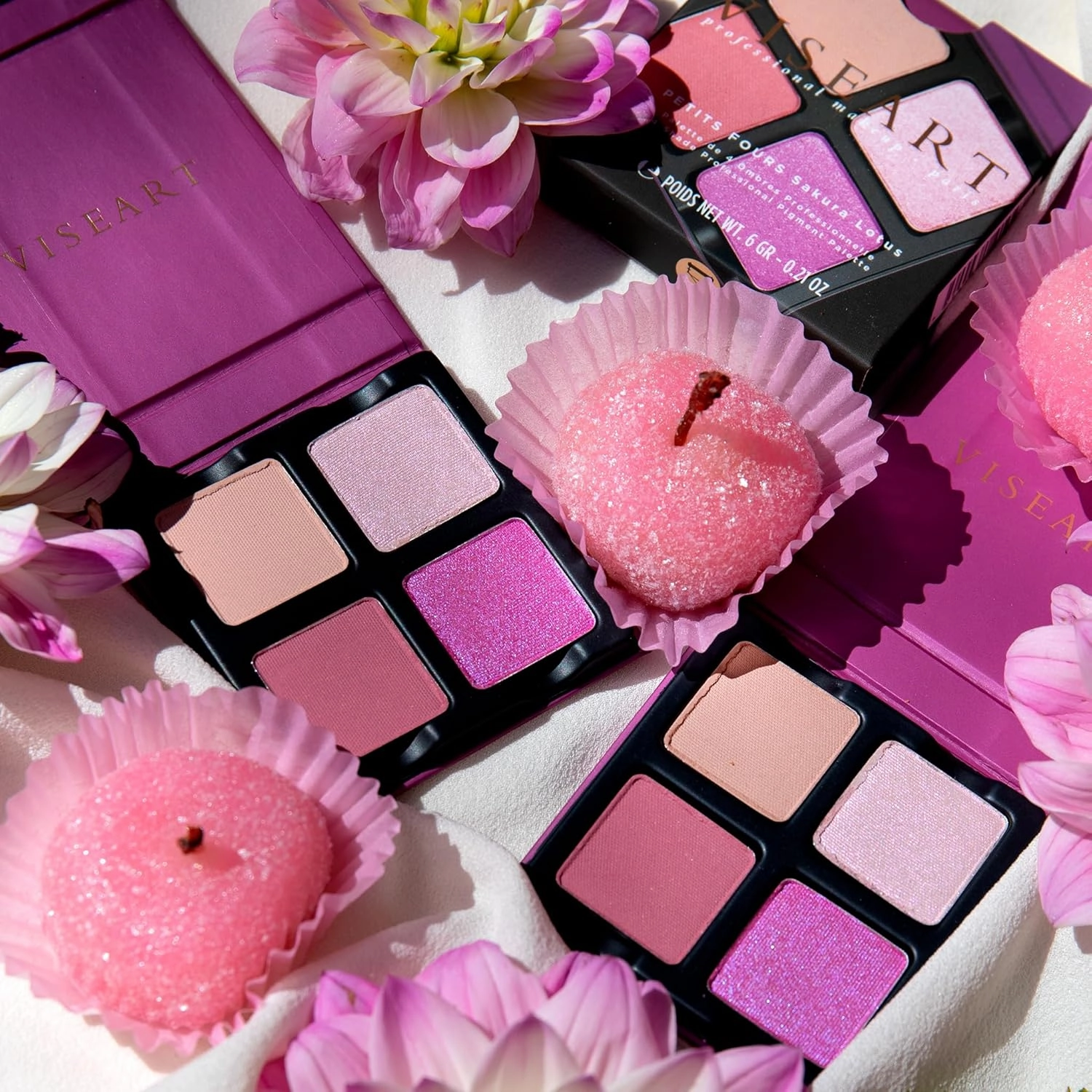 Viseart Paris Petits Fours Pro Luxe Eyeshadow Palette (Sakura Lotus)